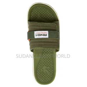 AND1 Men's Athletic Elevated Cushion Sportslide Sandalsolive
