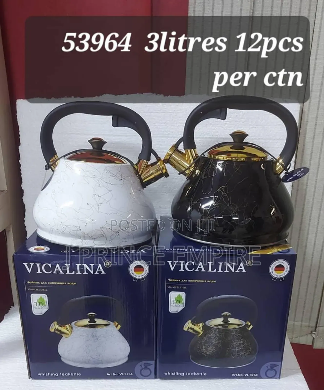 3L Kettle Stainless Steel With Whistle - Kettle