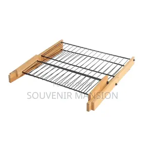X Shape Bamboo Dish Rack