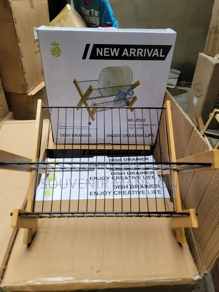 X Shape Bamboo Dish Rack