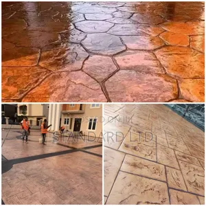 New American Stamped Concrete Floor (Outdoor Floor)