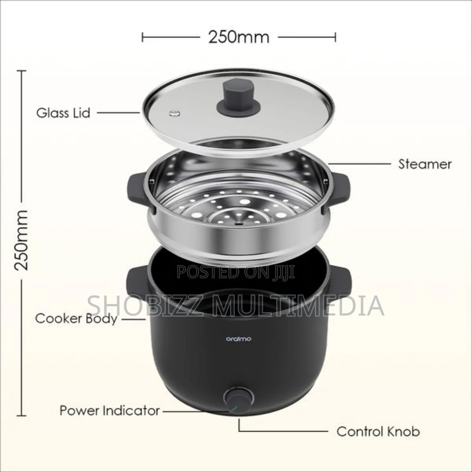 Oraimo Smart Cooker 1000W 3L Electric Cooker in Ikeja Kitchen