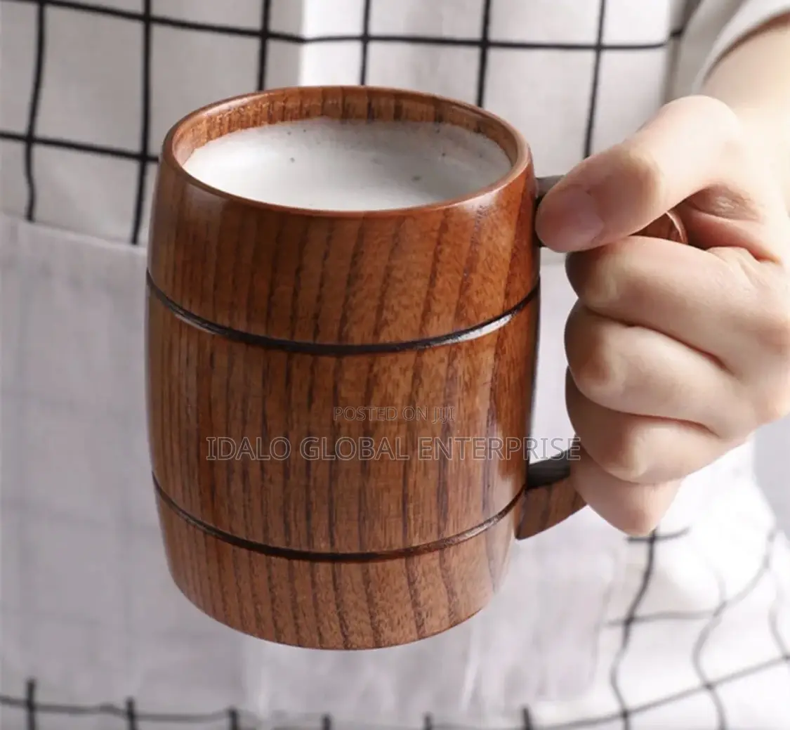 Wooden Cup With Handle