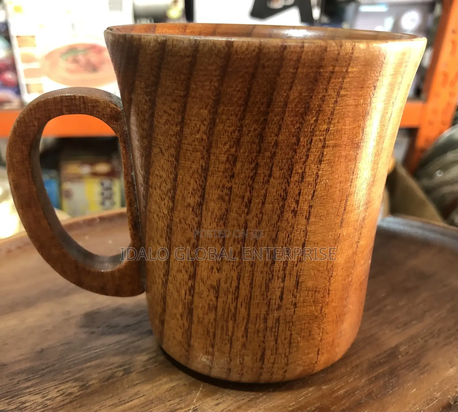 Wooden Cup With Handle