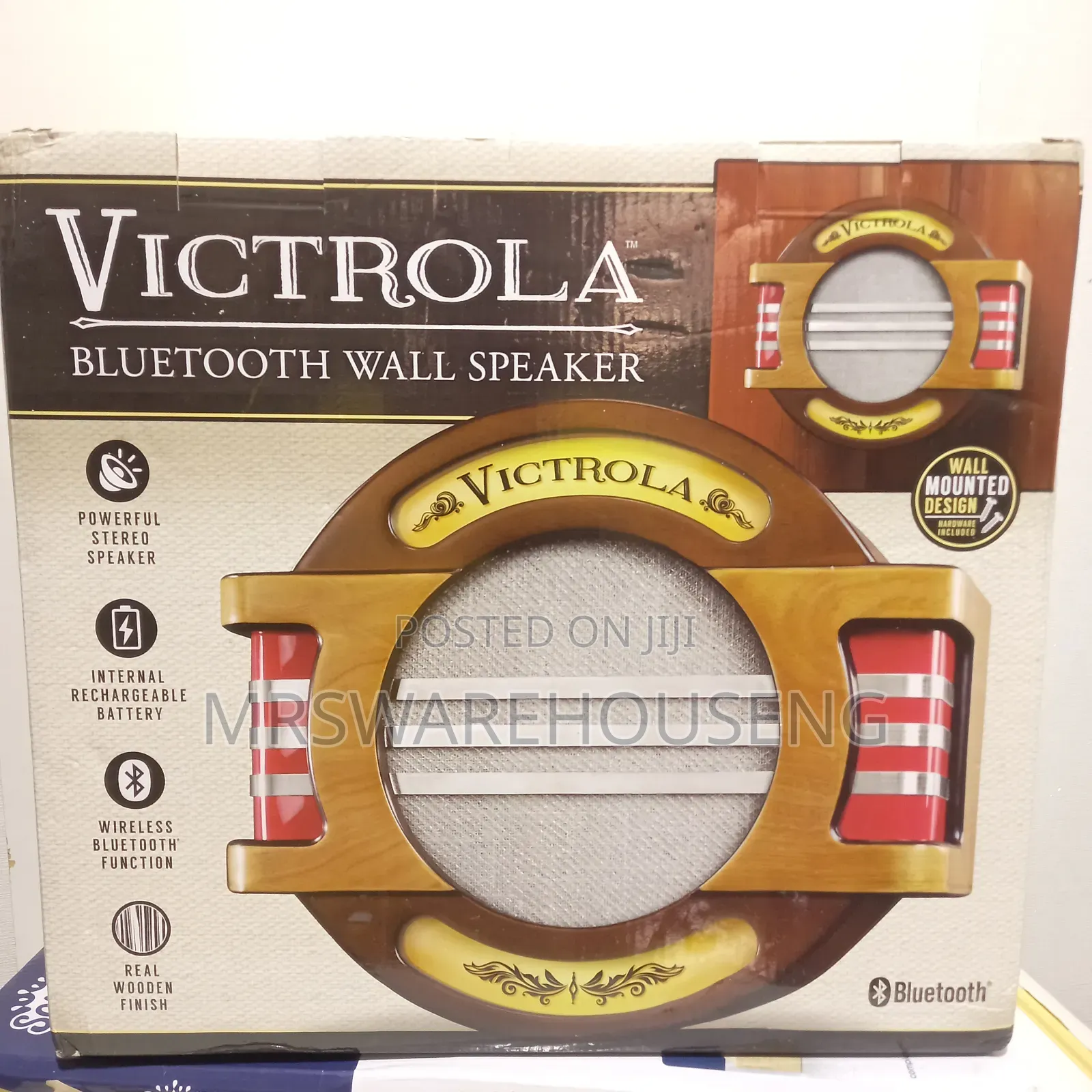 Victrola Wall Mounted Bluetooth Speaker With a/C Adaptor