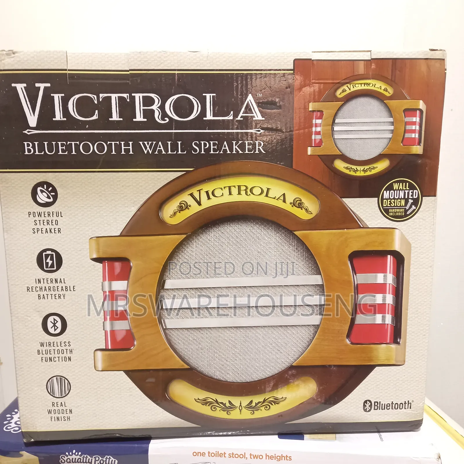 Victrola Wall Mounted Bluetooth Speaker With a/C Adaptor