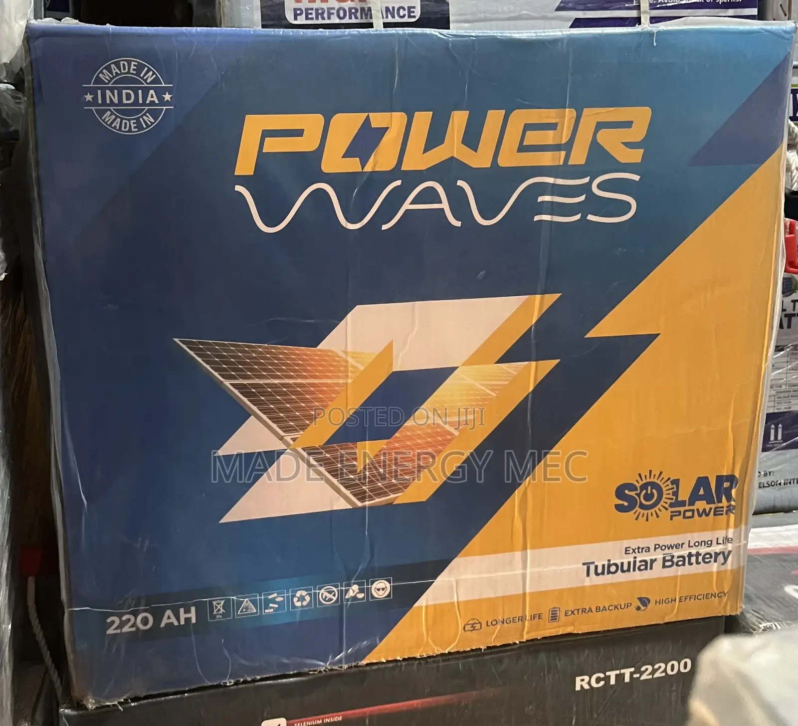 Power Waves Tubular Battery