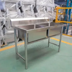 Commercial Stainless Steel Double Bowl Sink