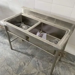 Commercial Stainless Steel Double Bowl Sink