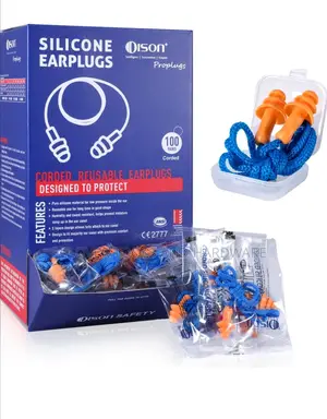Corded Reusable Earplugs For Hearing Protection, Noise Etc