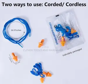 Corded Reusable Earplugs For Hearing Protection, Noise Etc