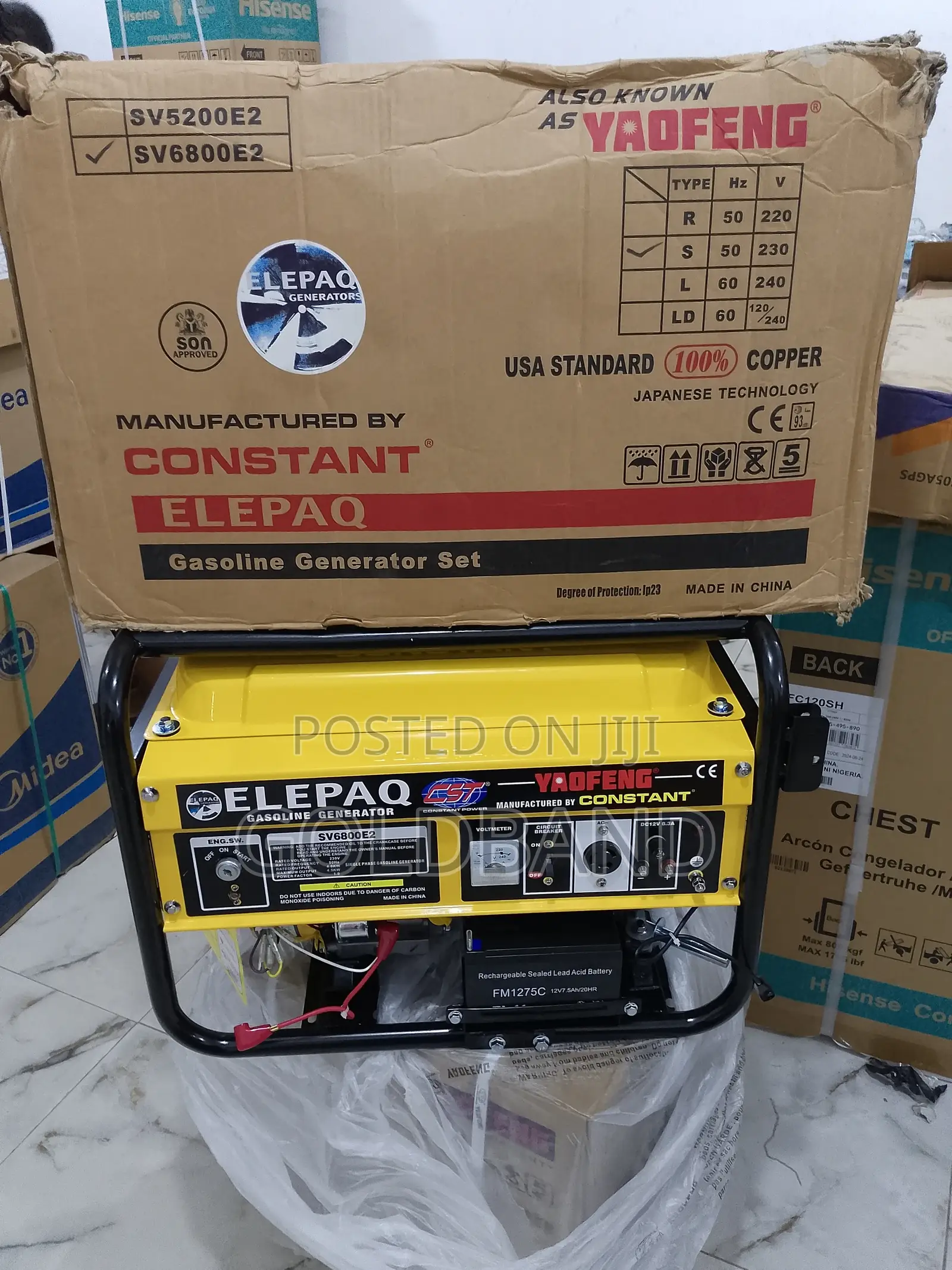 Elepaq Constant Quick Response House Generator (Sv6800)