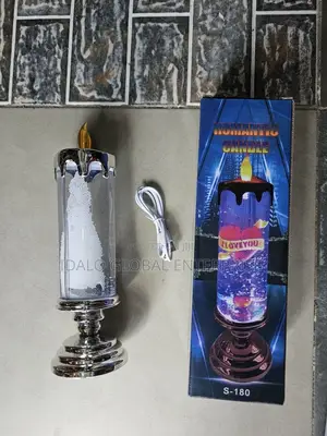 Rotating Glittering Candle