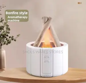 Usb Bonfire Humidifier With Flame Lamp/ Diffuser