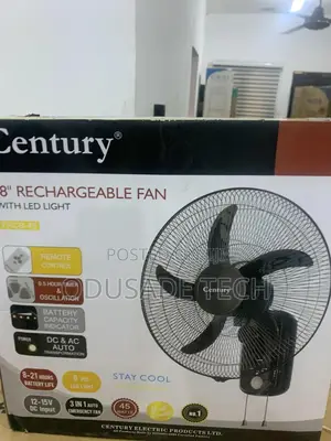 Rechargego Century 18" Rechargeable Wall Fan FRCB 45