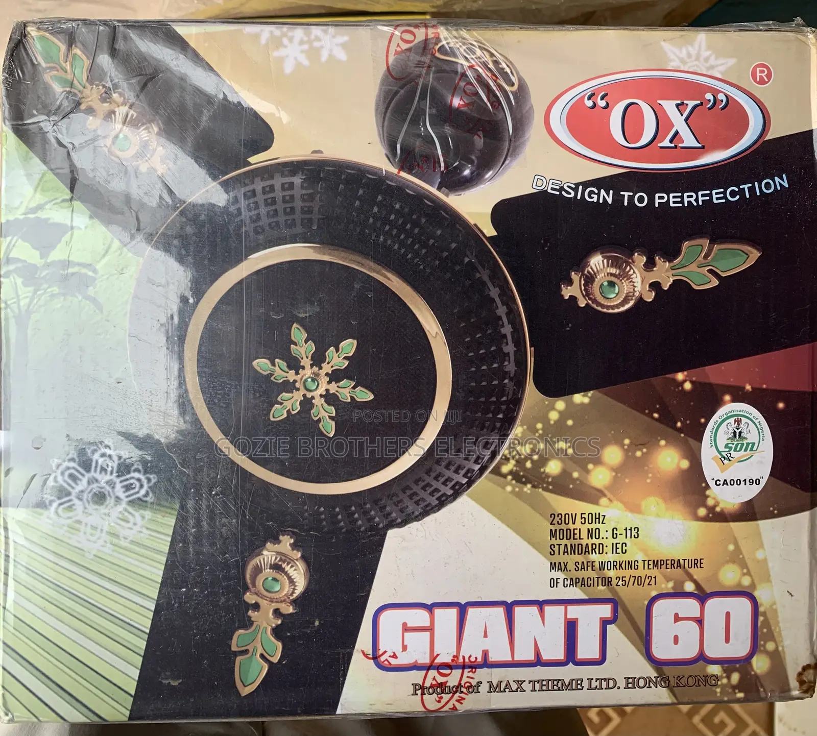 Ox Giant 60 Ceiling Fan.