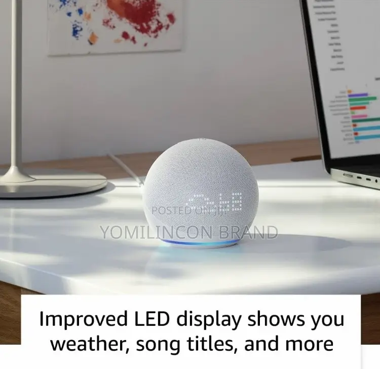 Amazon Echo Dot (5th Gen) With Clock | Compact Smart Speaker
