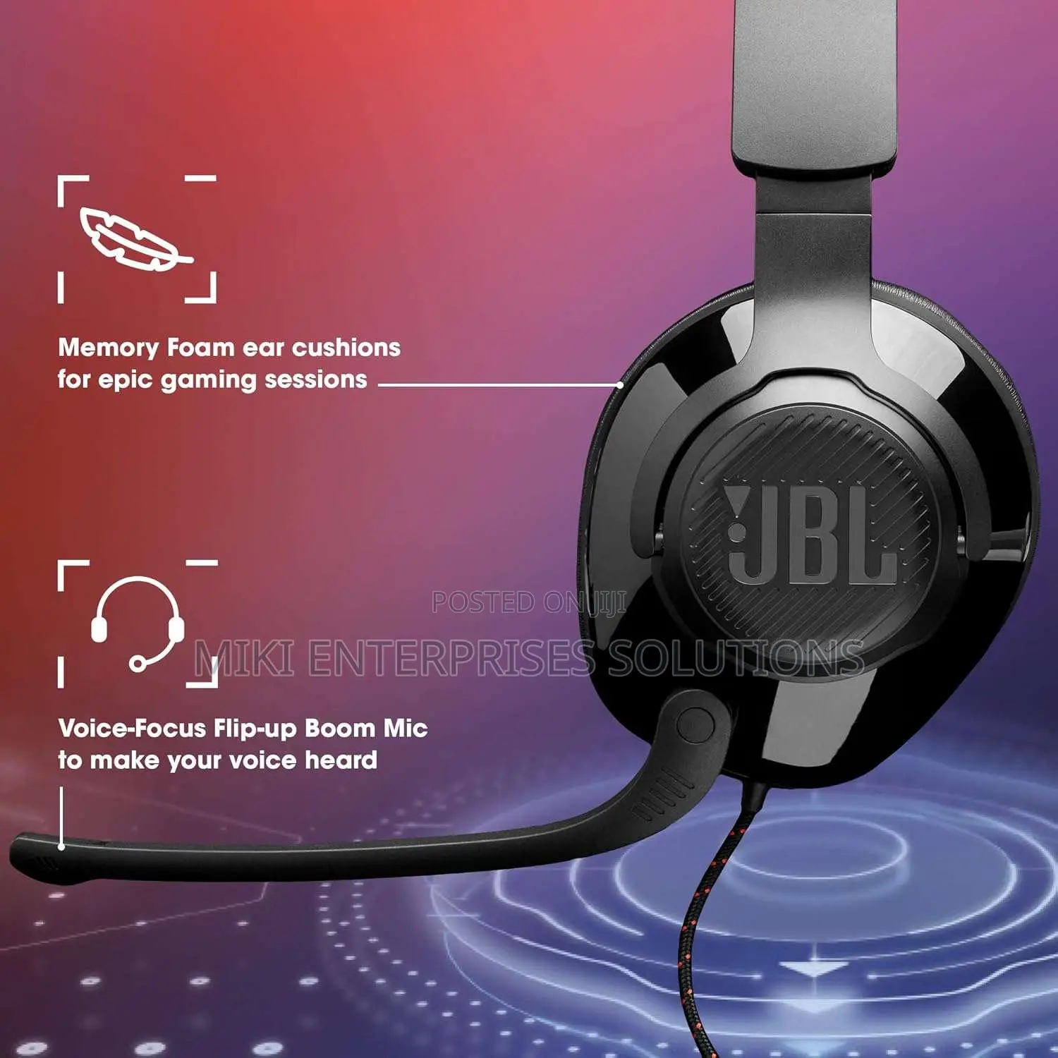 JBL Quantum 300 Gaming Headphones