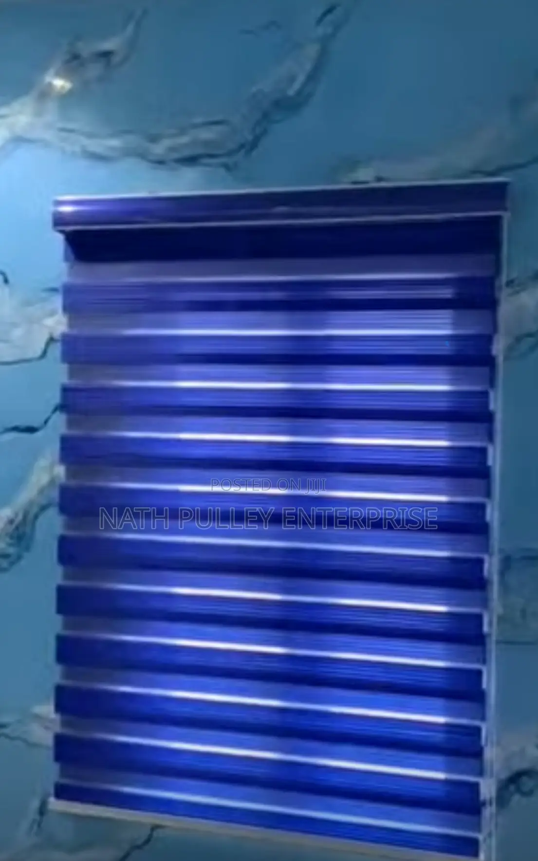Shiny Blue Day and Night Blinds