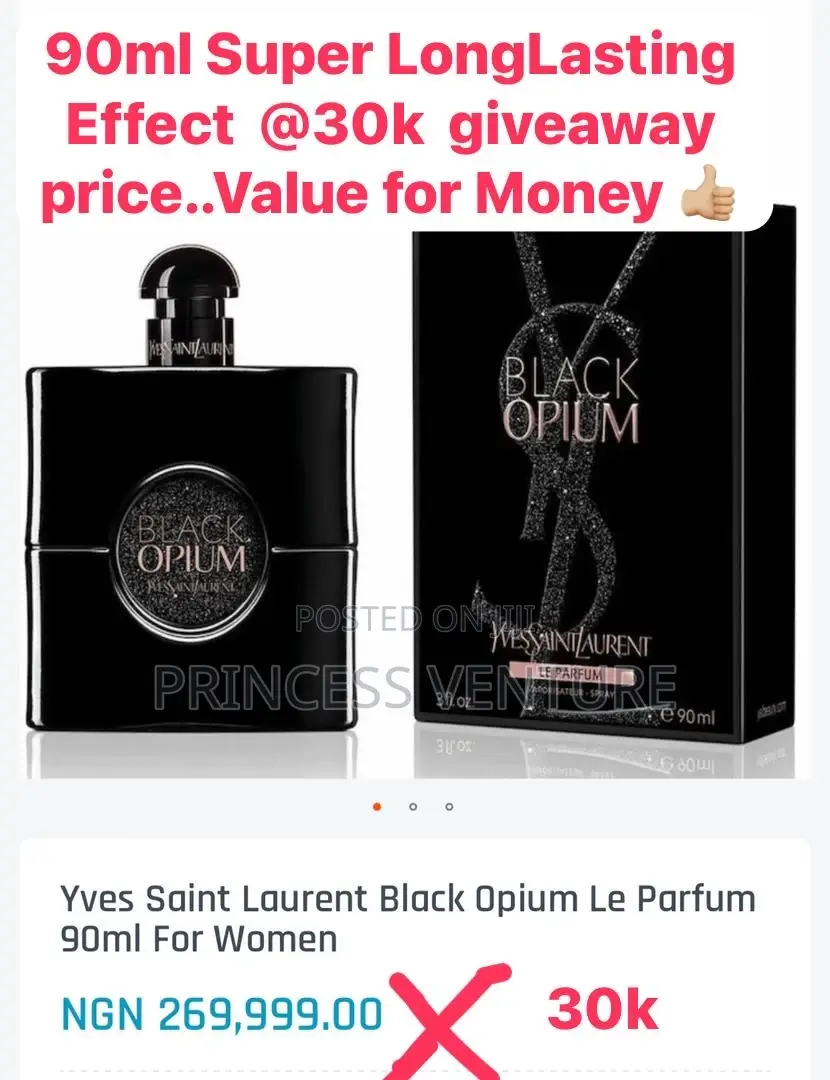 YSL Black Opium With Super Longlasting Effect