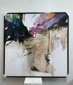 Abstract Black and White Canvas Print