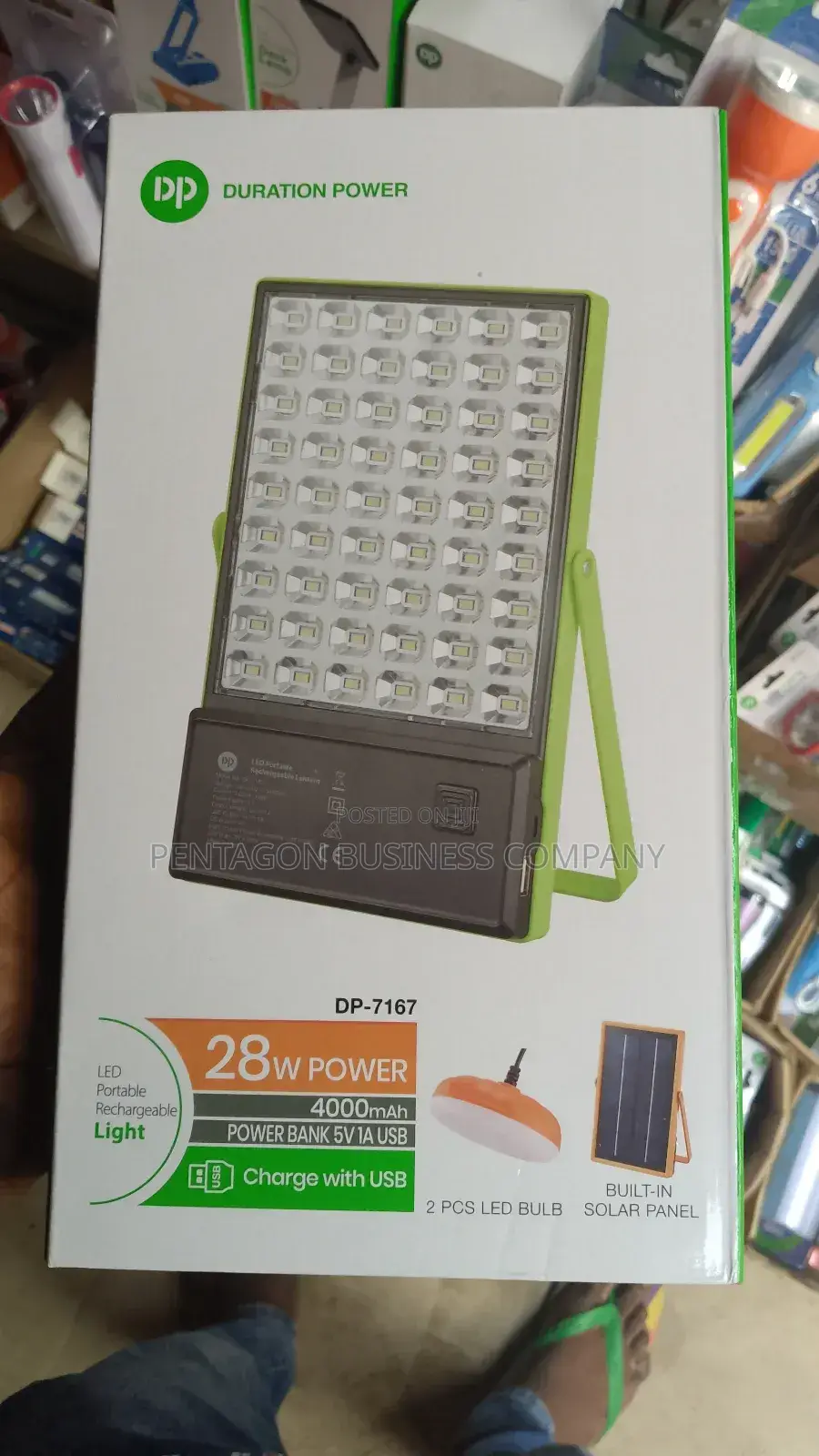DP Rechargeable Solar Lantern
