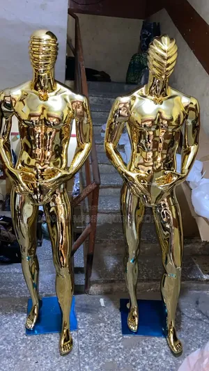 Spiderface Male Gold Chrome Mannequins