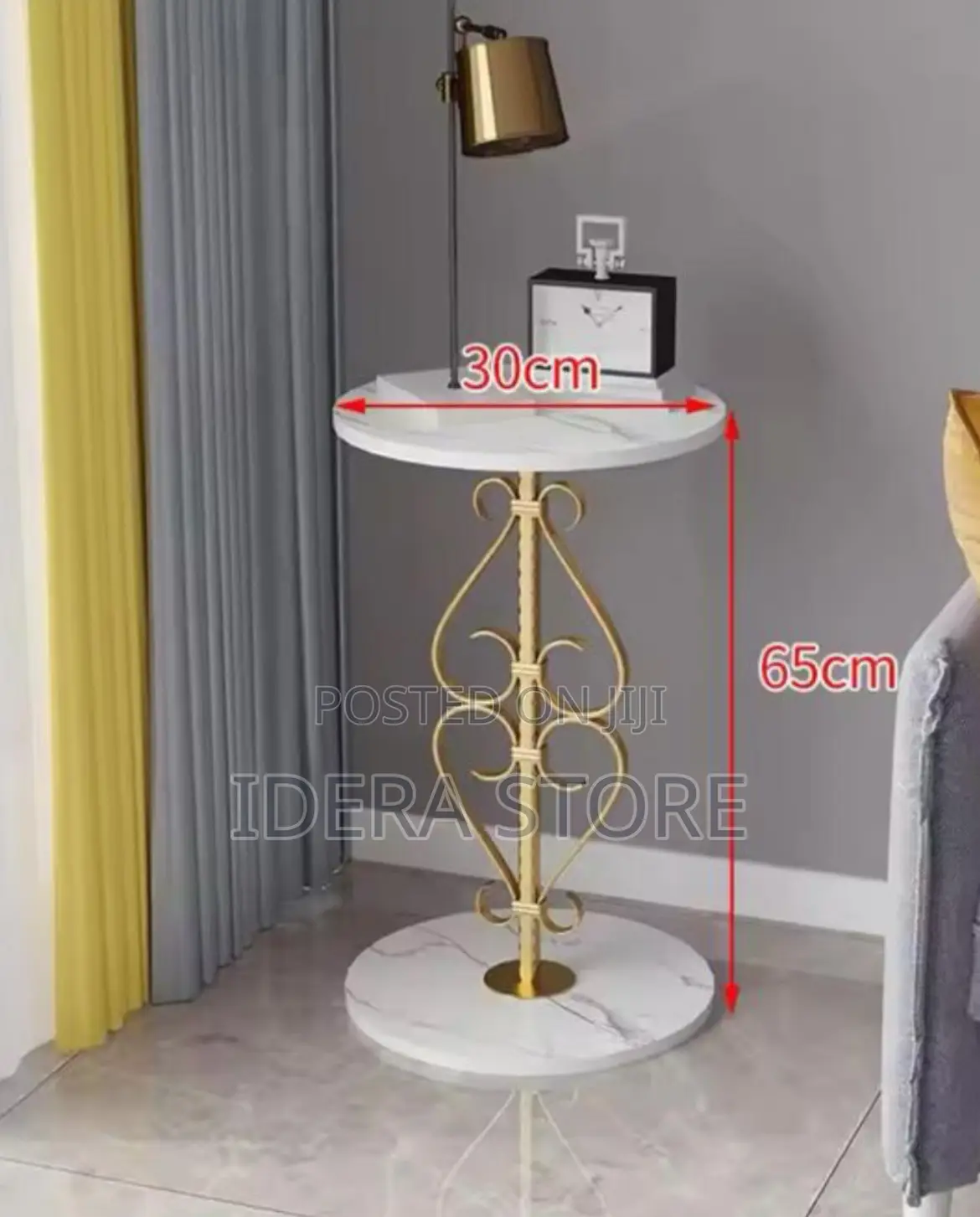 White Nordic Console Side Table and Coffee
