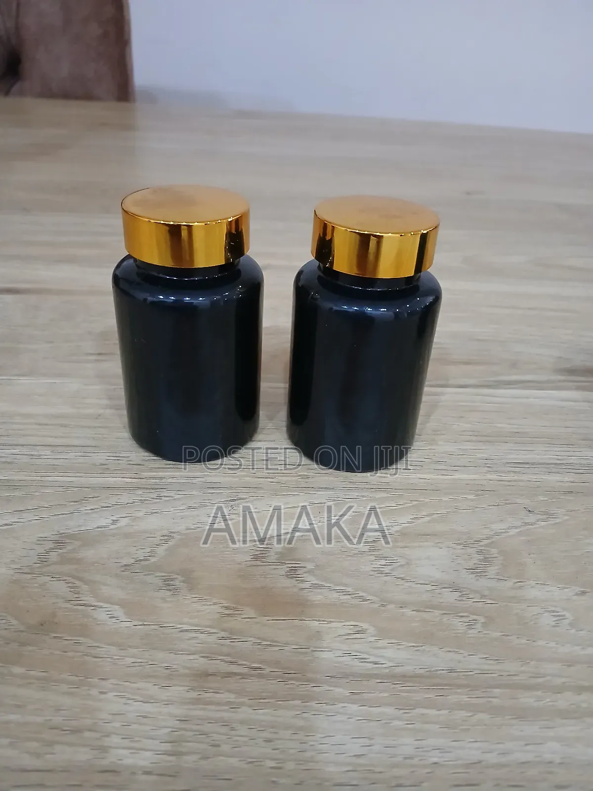 100ml Empty Capsules Bottles Black