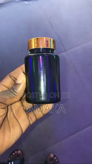 100ml Empty Capsules Bottles Black