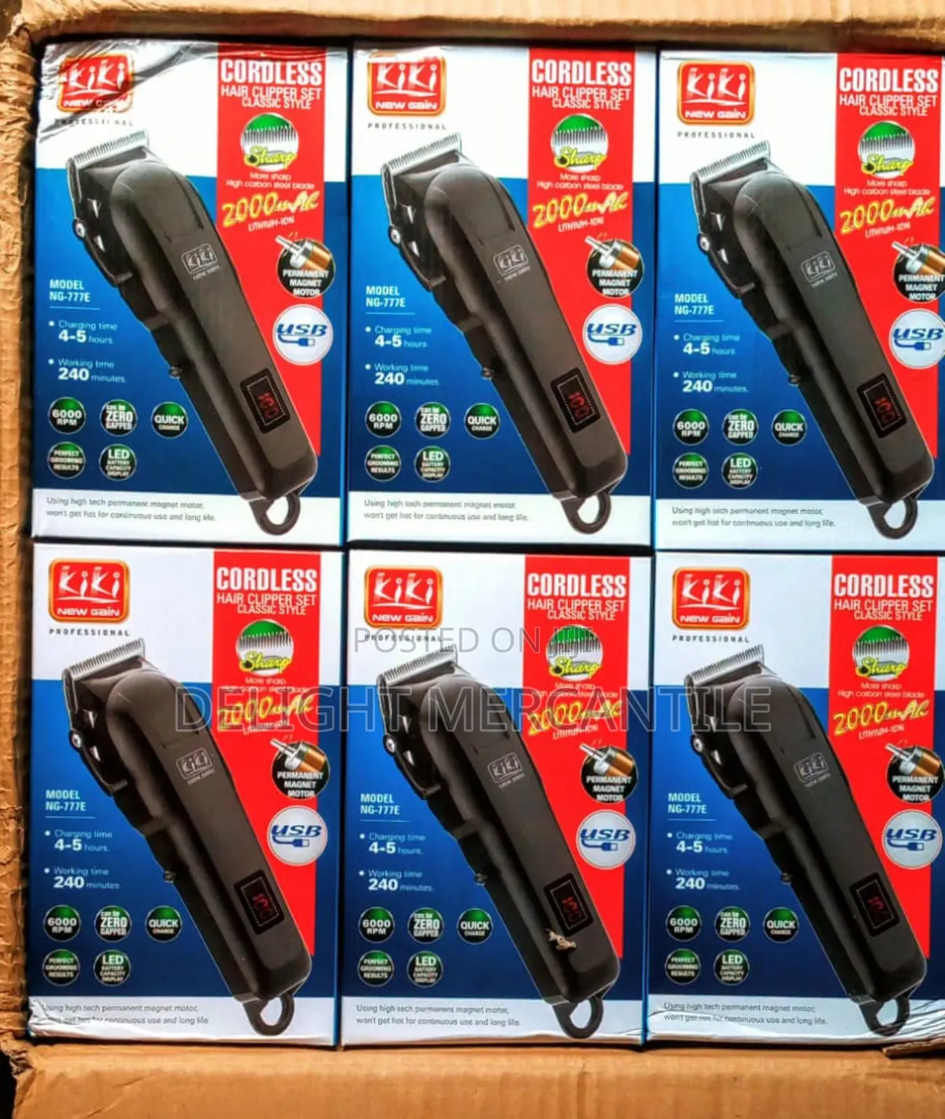 Kiki Digital Rechargeable Clipper With USB Cable
