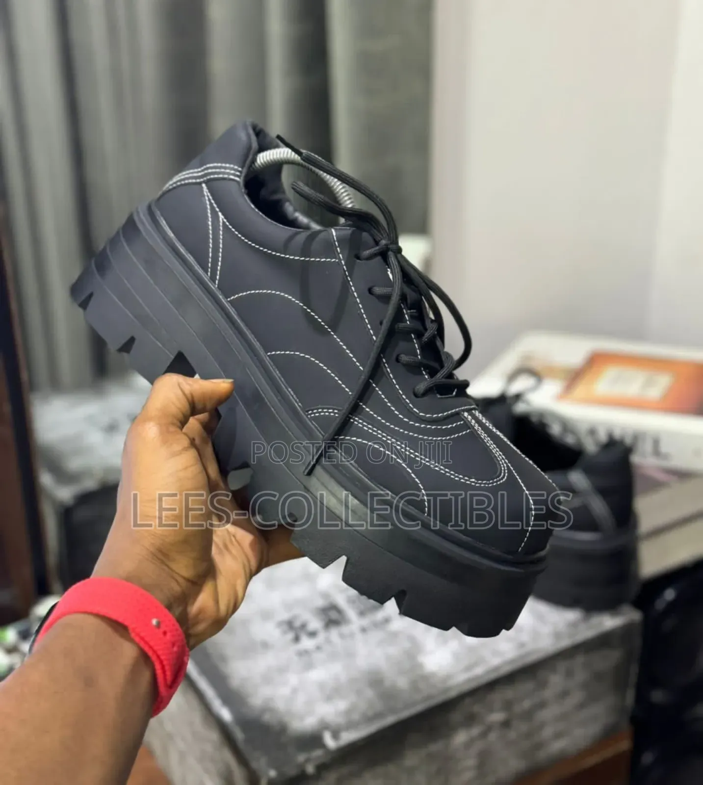 Matt Black Leather Shoe