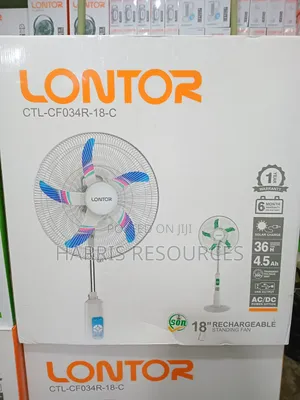 Lontor 18-Inch Rechargeable Standing Fan