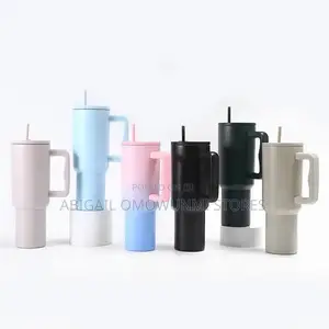 New 40oz Thumbler With Handle Vacuum Mug