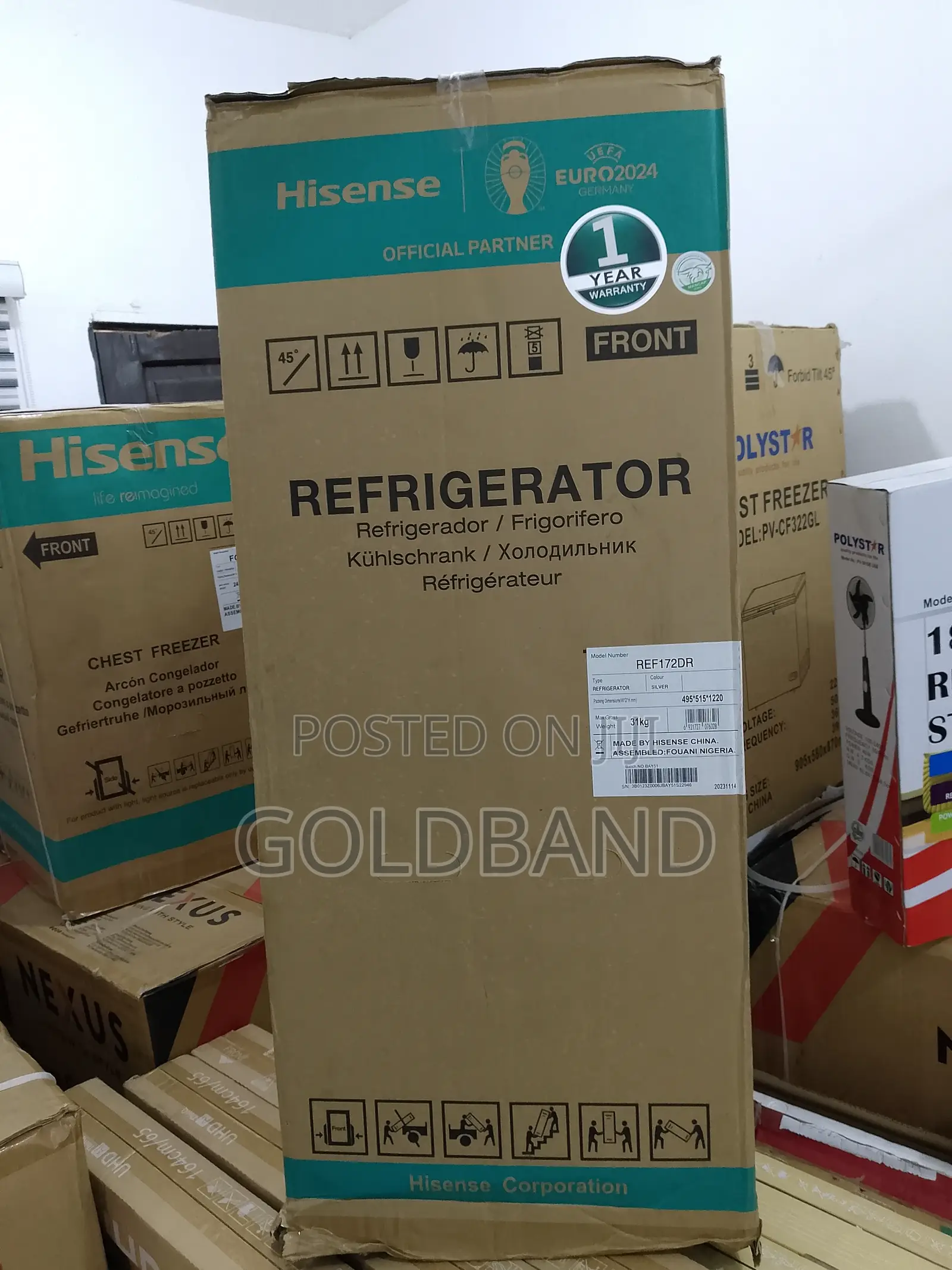 Hisense Ref-172dr Silent Operation Top Freezer Refrigerator