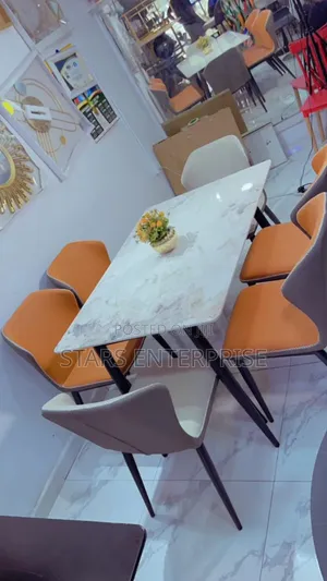 6 Seater Marble Perfection Dinning Set