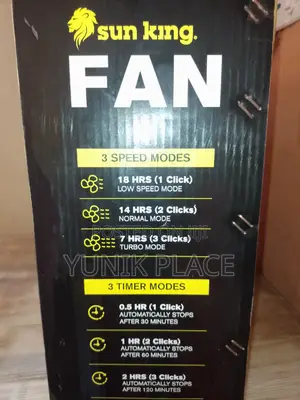 Sun King Solar Fan - Yunik Place Price: ₦ 90,000 on Jiji.ng [Ikorodu]