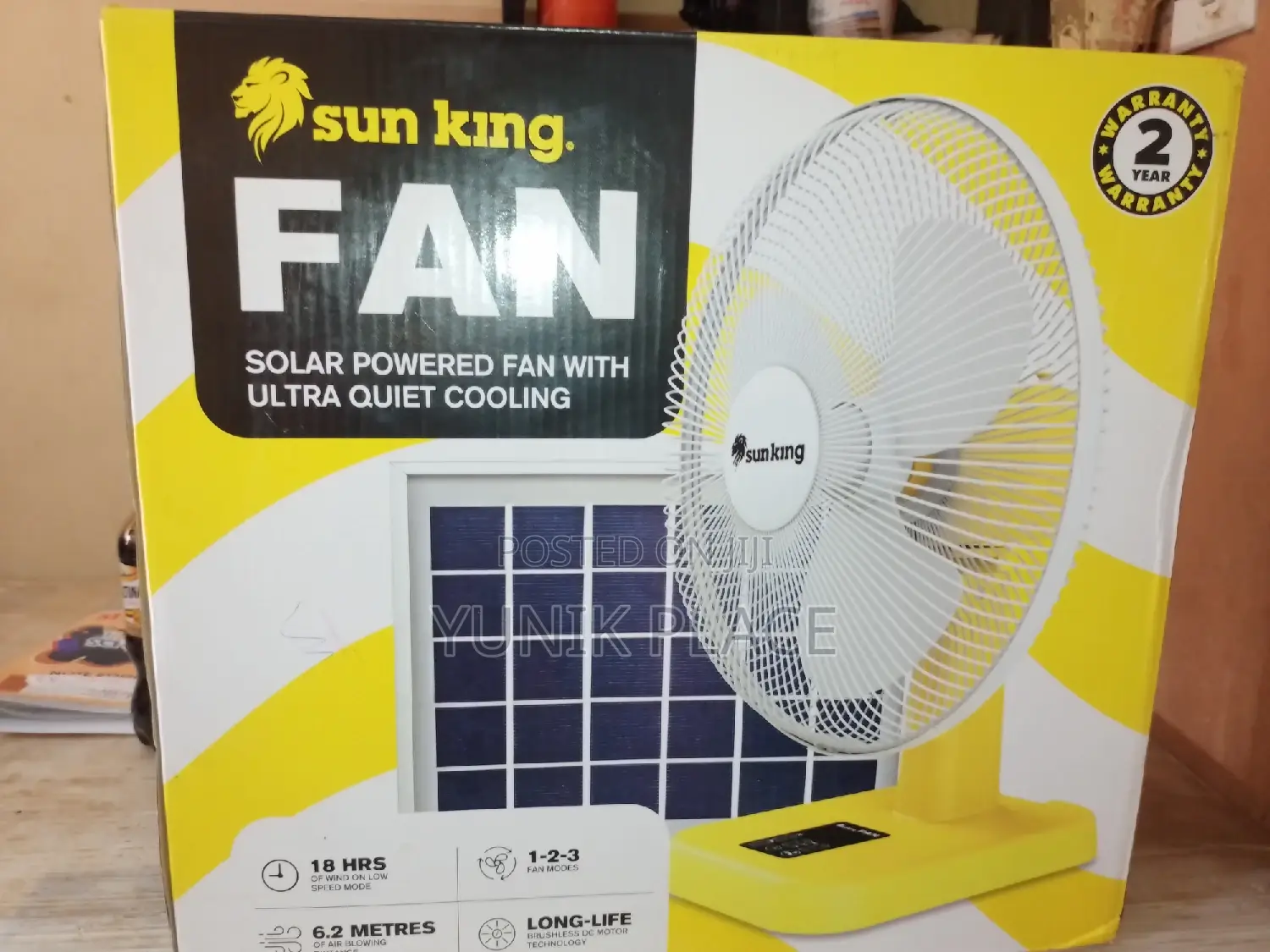 Promo Sun Fan Sun King Solar Fan for sale - Yunik Place Price: ₦ 89,999 on Jiji.ng ...