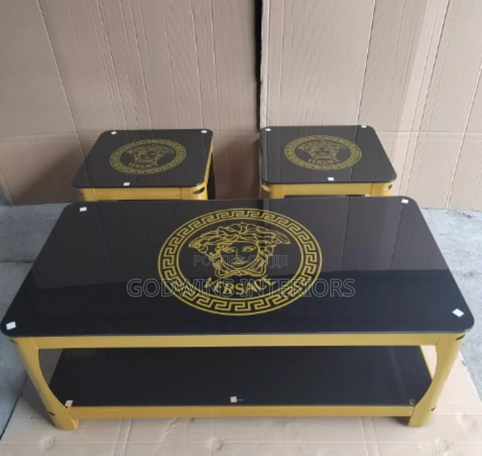 Center Table and Two Side Stool