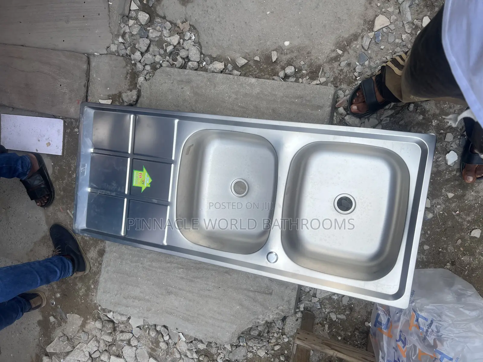 Double Bowl Single Tray Kitchen Sink 009