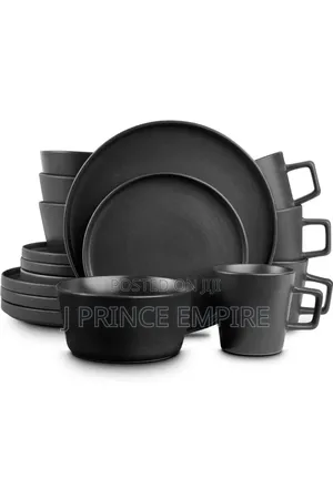 16-Piece Porcelain Kitchen Dinnerware Set, Plates