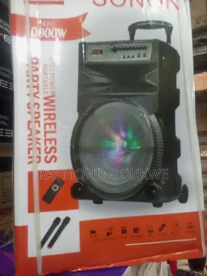 Photo - Professional 18" Inches Party Speaker With Microphones