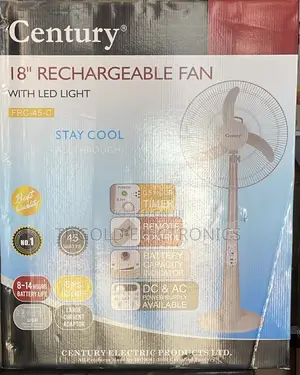 Century 18 Inch Rechargeable Standing Fan