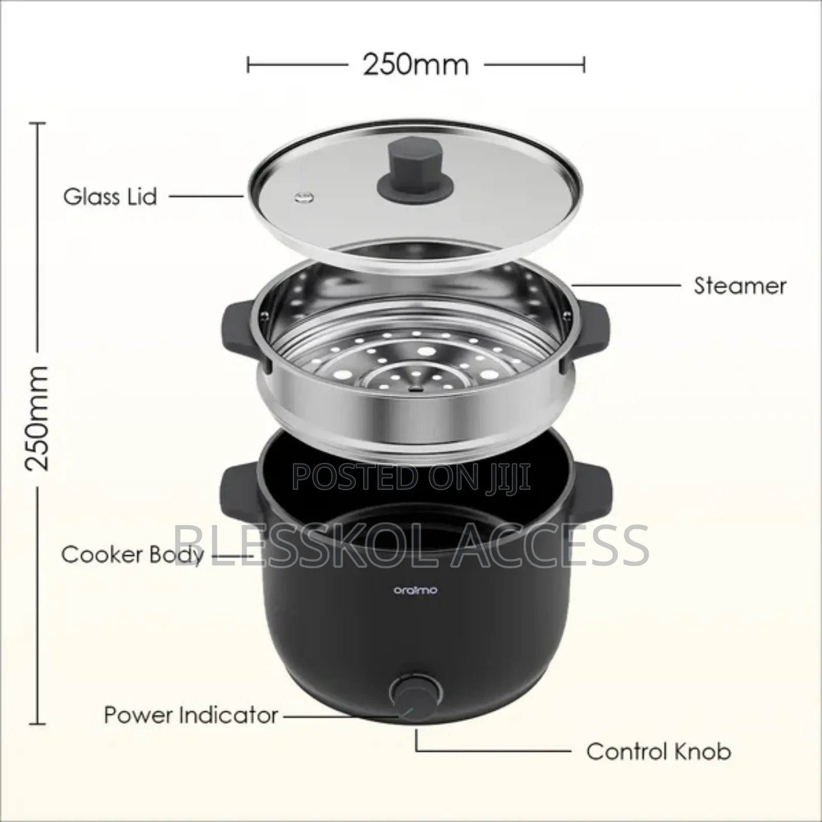 Oraimo Smartcooker 1000w 3l Electric Cooker