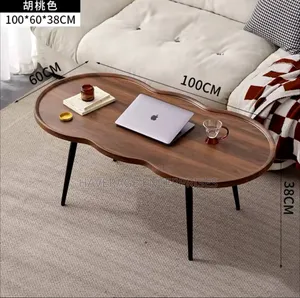Cloud Shape Coffee Table, Modern Irregular Arc Corner Table