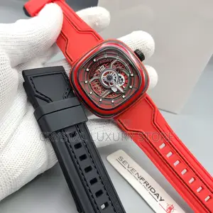 Seven Friday Quality Luxury Men Rubber Strap Wristwatch