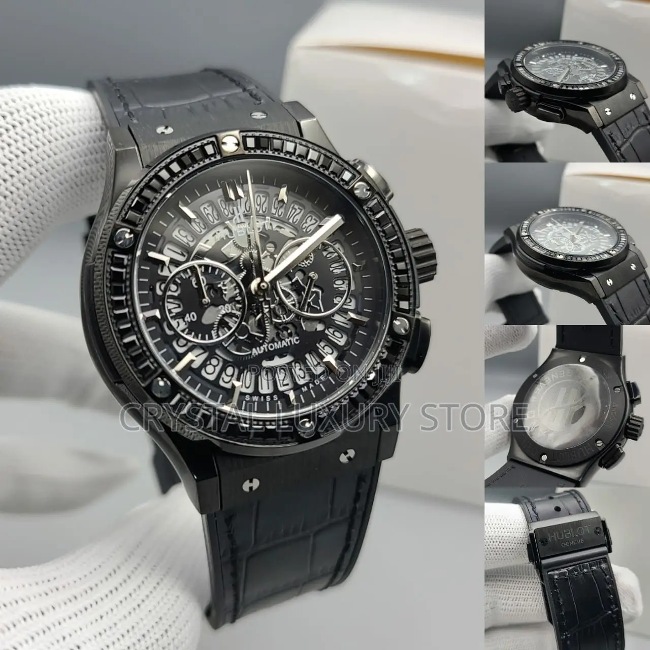 Hublot Quality Luxury Men Chain Strap Wristwatch