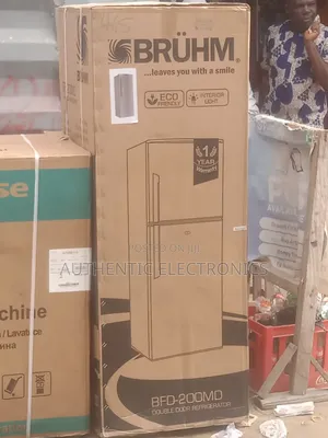 Brand New BRUHM Double Door Refrigerator