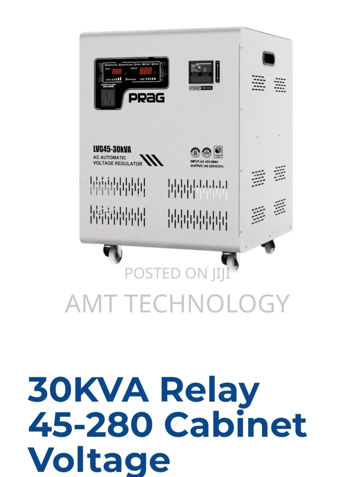 30kva Prag Stabilizer 45v-280v Cabinet