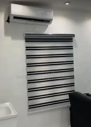 Black/White Stripe Day and Night Blinds